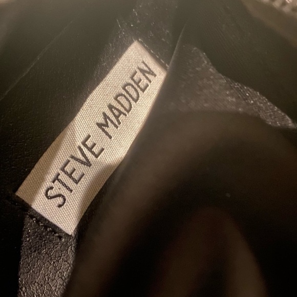 Steve Madden Sofia Black Over the Knee Faux Suede Stretch Boot - Picture 10 of 12